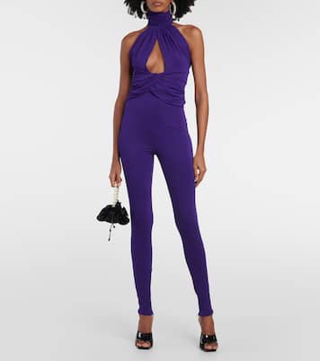 Mono de jersey con cuello halter | Magda Butrym