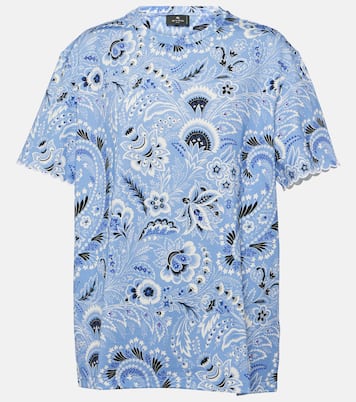 T-shirt in jersey di cotone con stampa | Etro
