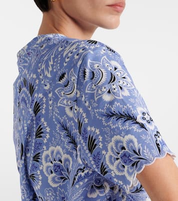 T-shirt in jersey di cotone con stampa | Etro
