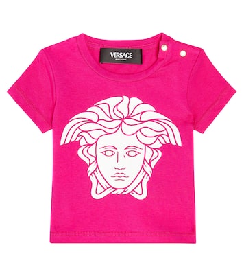 Bébé – T-shirt en coton à logo | Versace Kids