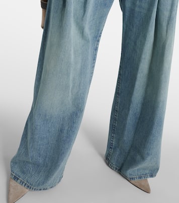 Jeans a vita alta e gamba larga | Brunello Cucinelli