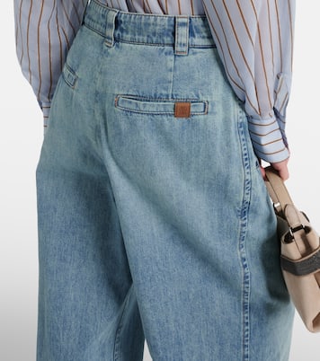 Jeans a vita alta e gamba larga | Brunello Cucinelli