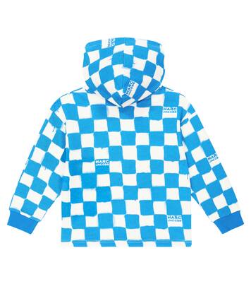 Sudadera con capucha de algodón a cuadros | Marc Jacobs Kids