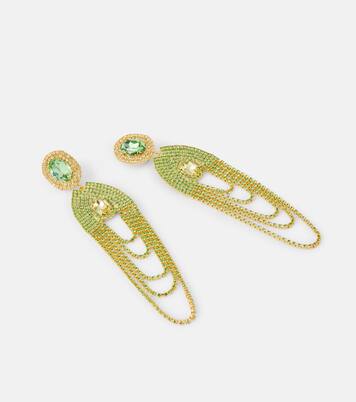 Boucles d'oreilles clip à cristaux | Magda Butrym