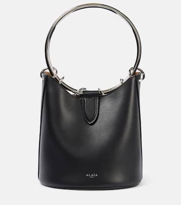 Ring Medium leather bucket bag | Alaïa