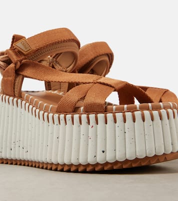 Nama 80 wedge sandals | Chloé