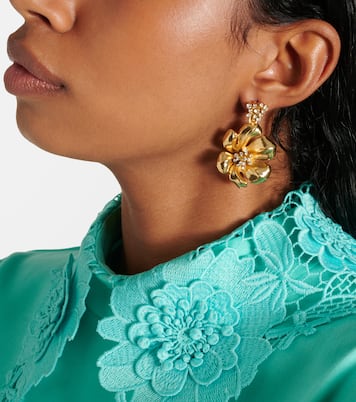 Orecchini pendenti Flower | Oscar de la Renta