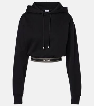 Sudadera cropped de algodón  | Loewe