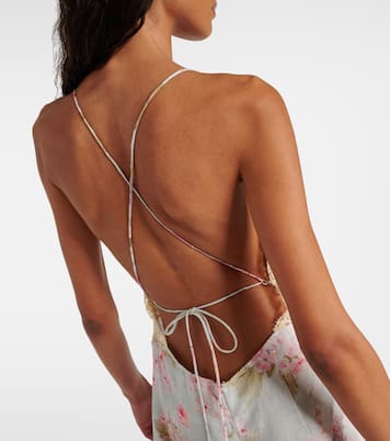 Maxikleid Halliday aus Leinen mit Spitze | Zimmermann