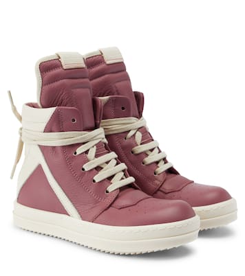 Geobasket leather sneakers | Rick Owens Kids