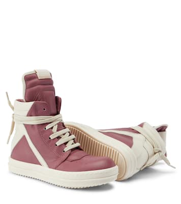 Geobasket leather sneakers | Rick Owens Kids