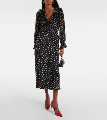 Blusa Lasca in seta a pois | Rixo