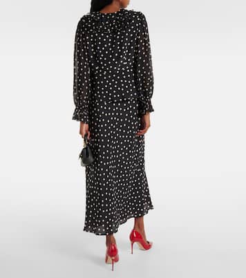 Blusa Lasca in seta a pois | Rixo