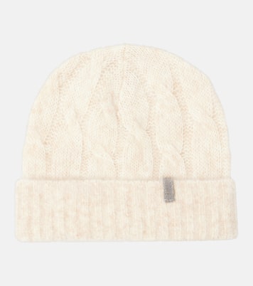 Berretto in mohair a trecce | Brunello Cucinelli