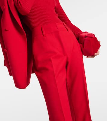 Rhein high-rise wool flared pants | Gabriela Hearst