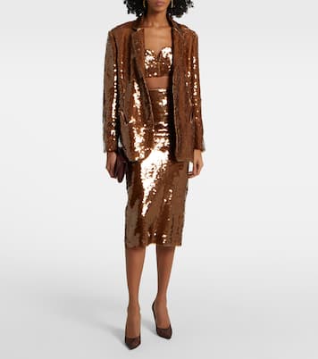 Jupe midi Tarantella Sussex à sequins | Blazé Milano