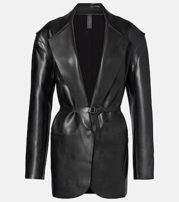 Blazer oversize in similpelle  | Norma Kamali