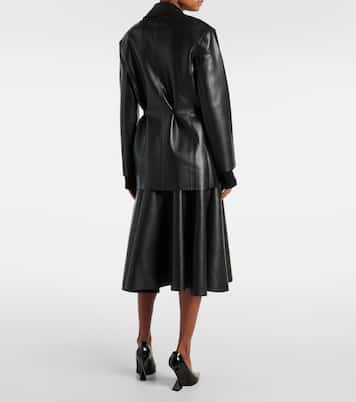 Blazer oversize in similpelle  | Norma Kamali