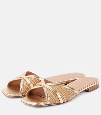 Pantoletten Perla aus Raffiabast | Malone Souliers