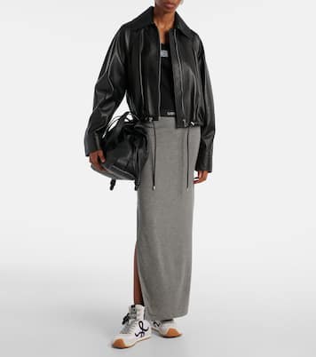 Falda larga de punto con anagrama | Loewe