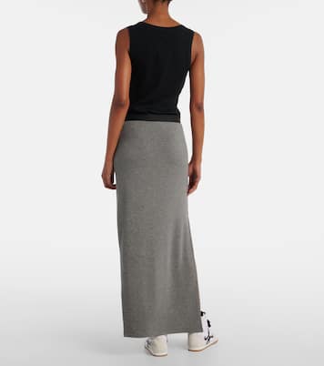 Falda larga de punto con anagrama | Loewe