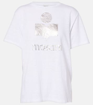 T-shirt Zewel imprimé en lin | Marant Etoile