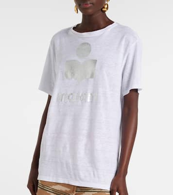 T-shirt Zewel imprimé en lin | Marant Etoile