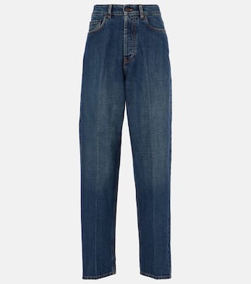 Jeans boyfriend a vita alta | Miu Miu