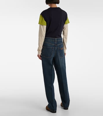 Jeans boyfriend a vita alta | Miu Miu