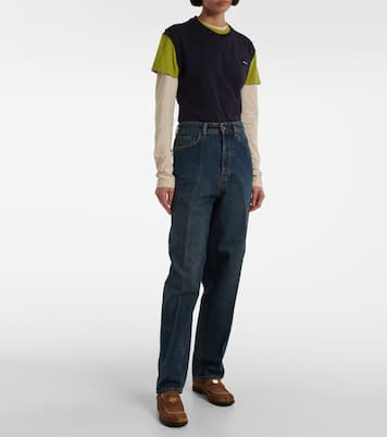 Jeans boyfriend a vita alta | Miu Miu