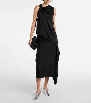 Top asimmetrico in raso | Jil Sander