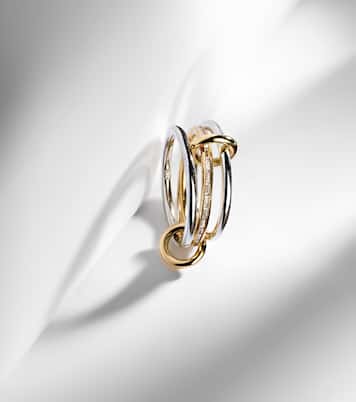 Anello Sonja SG in oro 18kt e argento sterling con diamanti | Spinelli Kilcollin