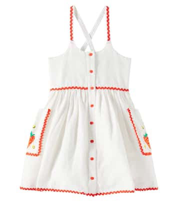 Kleid aus Leinen und Baumwolle | Stella McCartney Kids