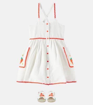 Kleid aus Leinen und Baumwolle | Stella McCartney Kids