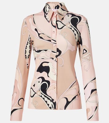 Camicia Orchidee in raso di jersey | Pucci