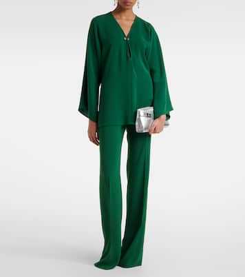 Pantaloni regular in cady a vita alta | Max Mara