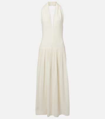 Tala halterneck georgette maxi dress | Proenza Schouler