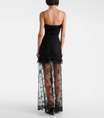 Bow-detail cotton-blend lace gown | Alessandra Rich