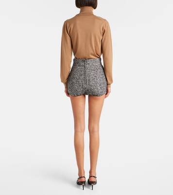 Wool and silk-blend high-rise shorts | Dolce&Gabbana