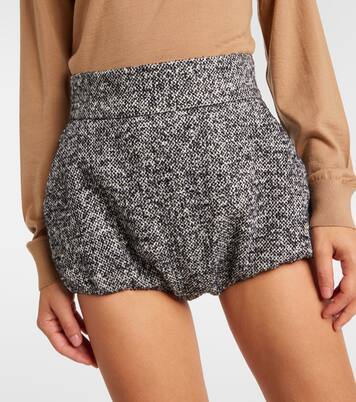 Wool and silk-blend high-rise shorts | Dolce&Gabbana