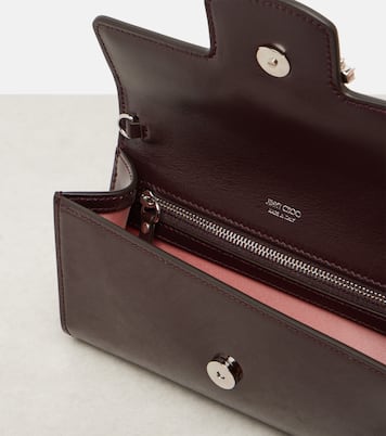 Bing patent leather wallet on chain | Jimmy Choo