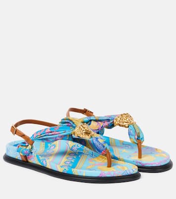 La Medusa printed thong sandals | Versace