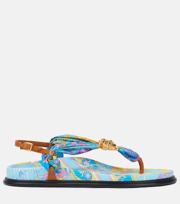 La Medusa printed thong sandals | Versace