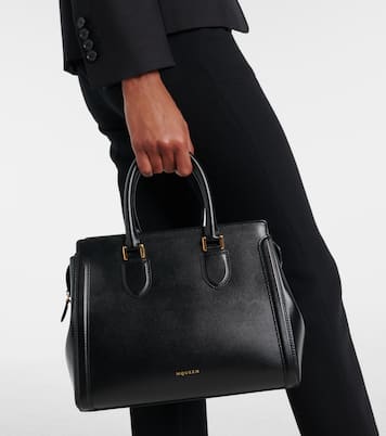 Birdee Medium leather tote bag | McQueen