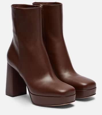 Bottines à plateforme Daisen 95 en cuir | Gianvito Rossi