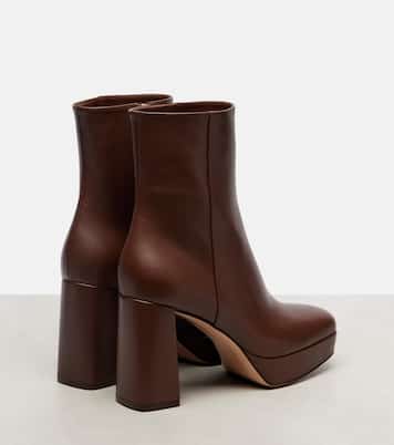 Bottines à plateforme Daisen 95 en cuir | Gianvito Rossi