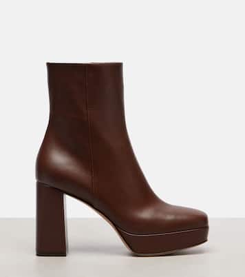 Bottines à plateforme Daisen 95 en cuir | Gianvito Rossi