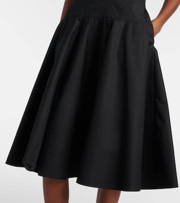 Cotton poplin midi dress | McQueen