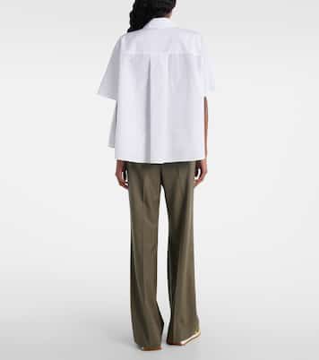 Camisa oversized de algodón con logo  | Loewe
