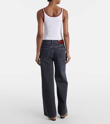 High-Rise Wide-Leg Jeans | Gucci